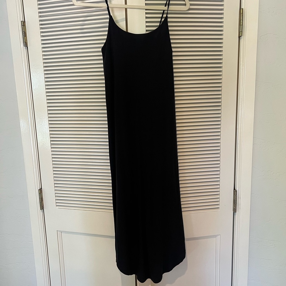 Z Supply ribbed black dress with built in support size xs
